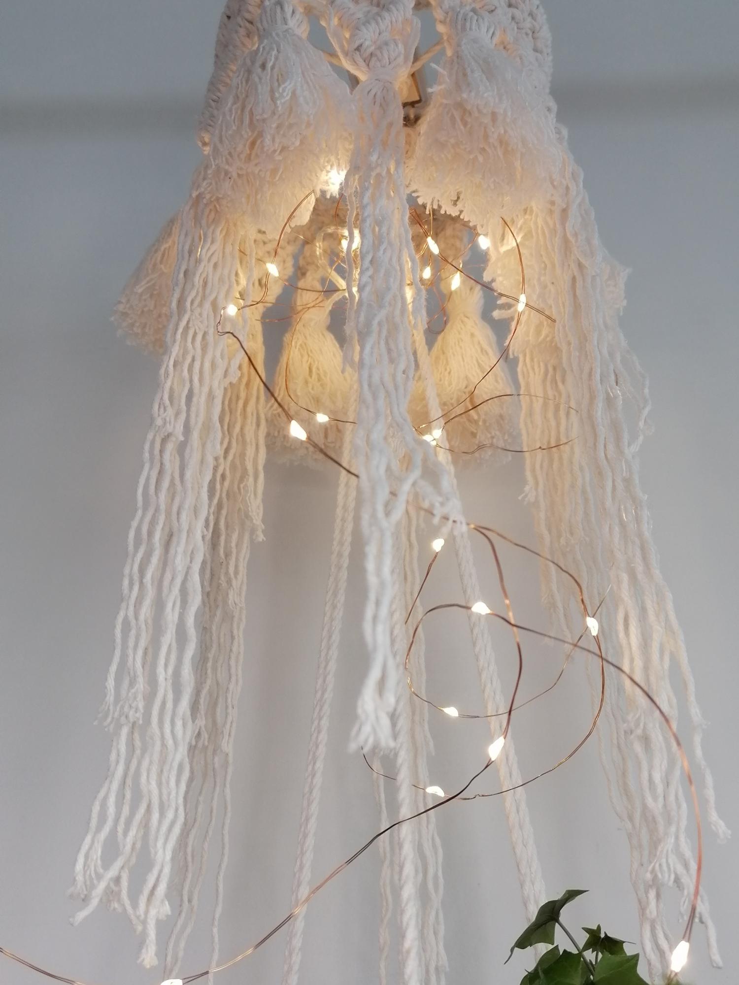 Macrame žibintas - Gėlių vazos laikiklis