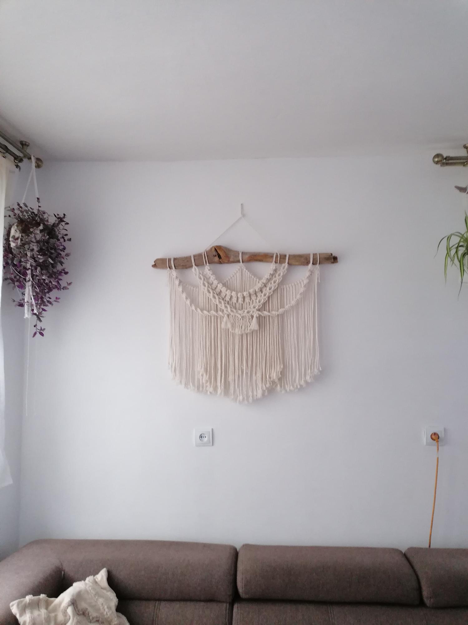 Macrame sienos dekoracija
