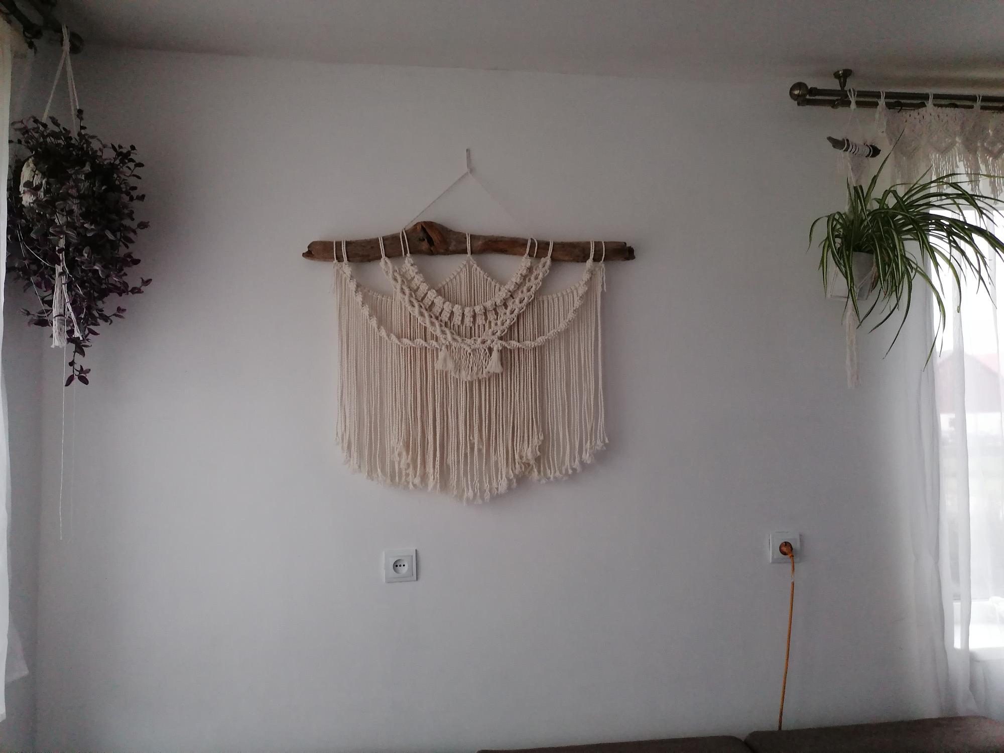 Macrame sienos dekoracija