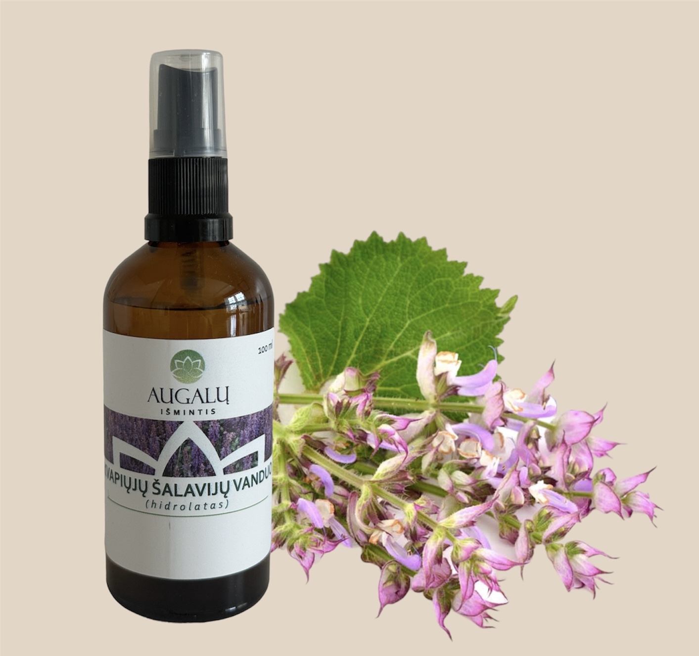 Kvapiųjų šalavijų hidrolatas 100ml