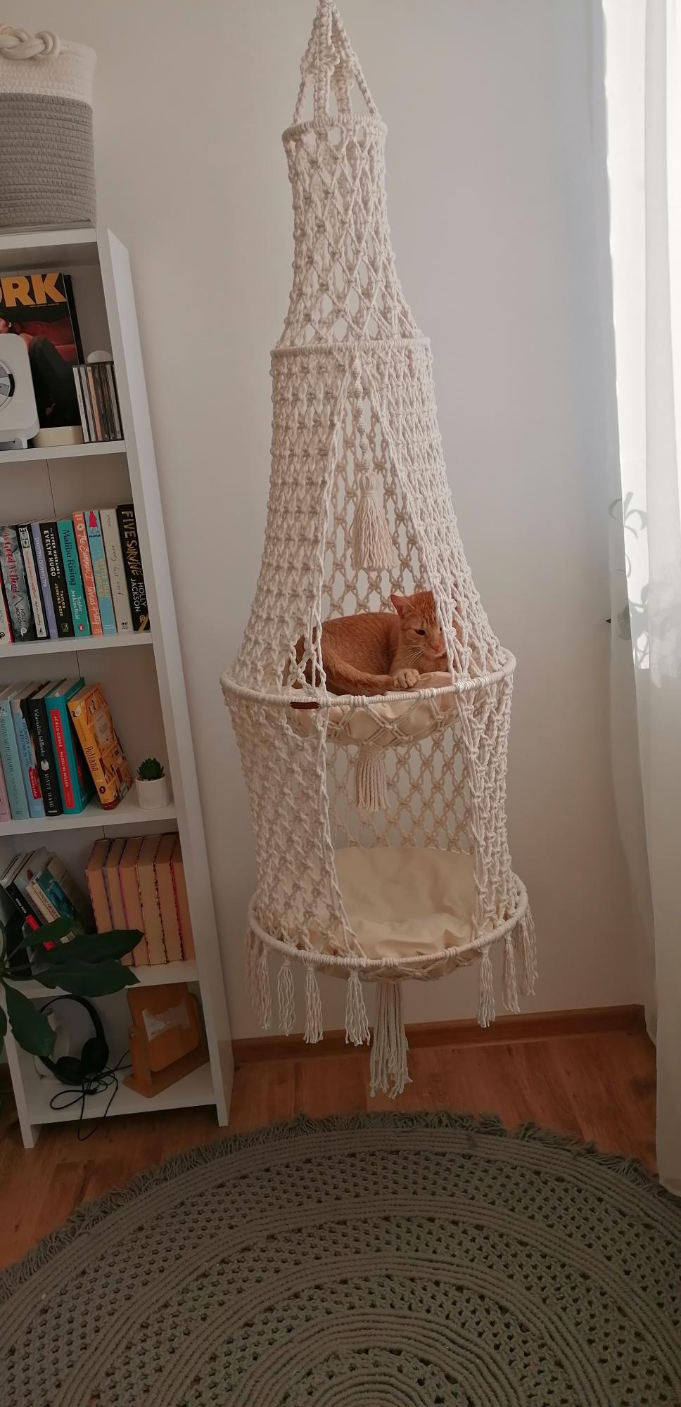 Dvėjų vietų katės hamakas