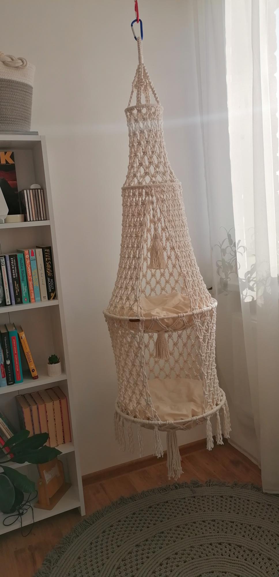 Dvėjų vietų katės hamakas
