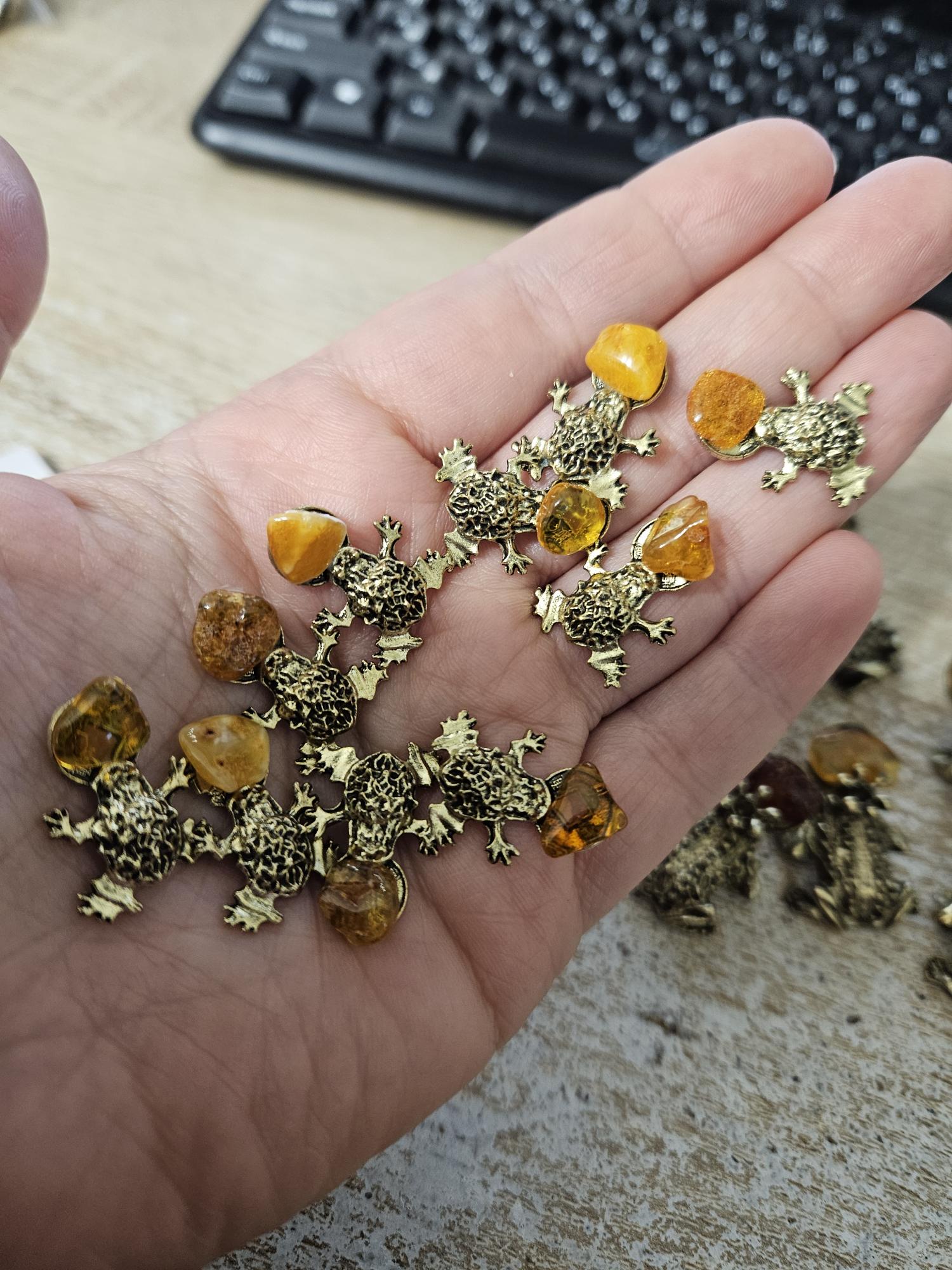 Pinigų talismanas Varlė į piniginę 3 VNT