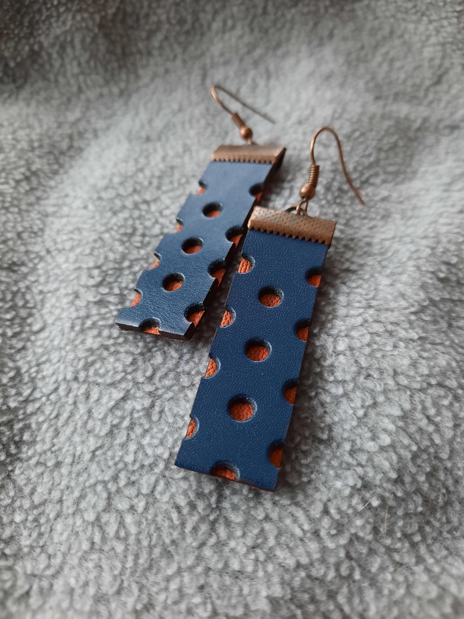 Spalvingi ilgi auskarai