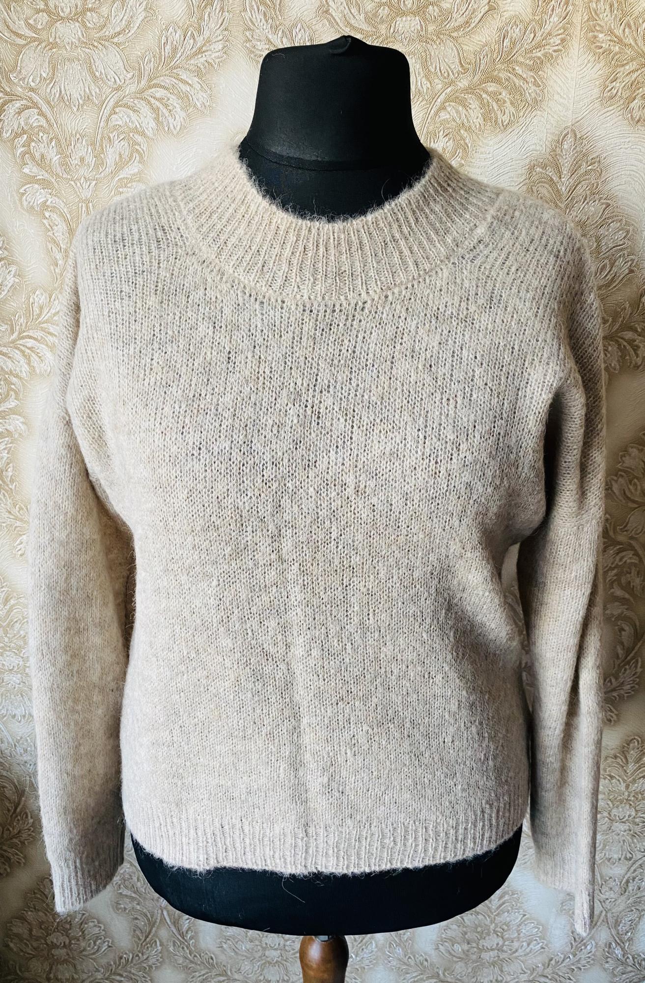 Megztas megztinis iš alpakos su šilku Beige-rusvos spalvos GP-1533