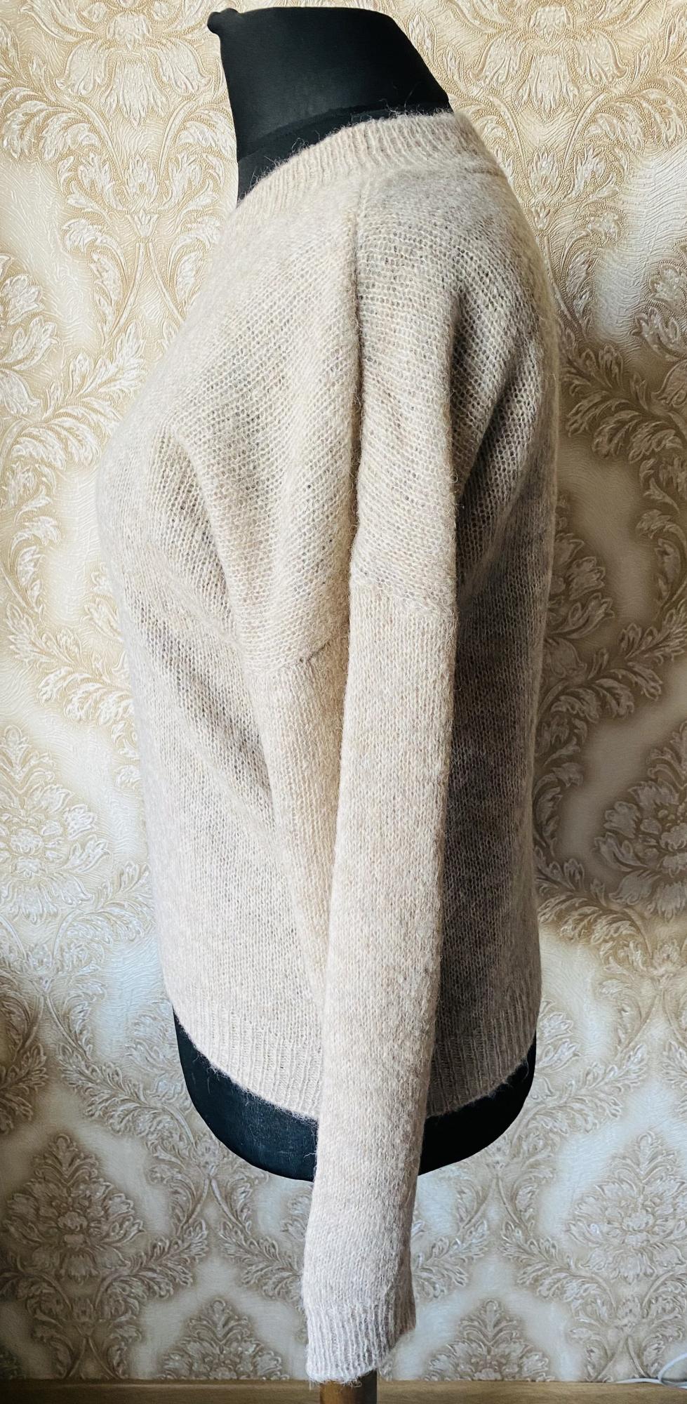 Megztas megztinis iš alpakos su šilku Beige-rusvos spalvos GP-1533