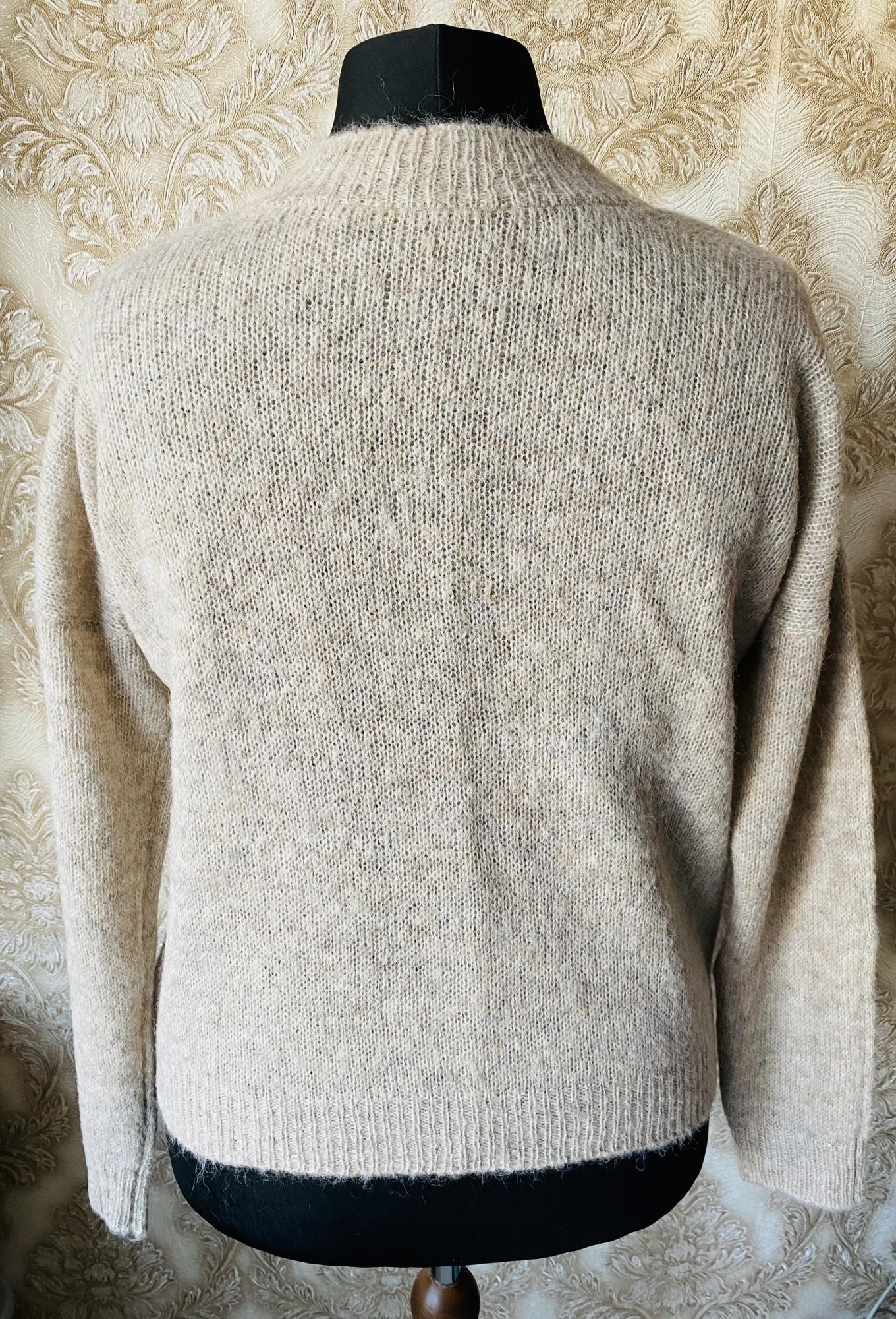 Megztas megztinis iš alpakos su šilku Beige-rusvos spalvos GP-1533