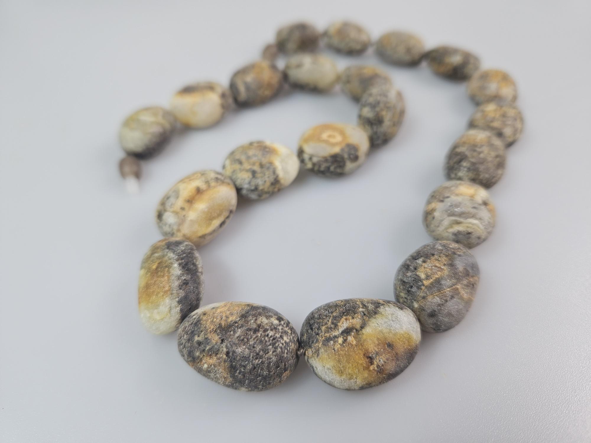 Masyvūs gintariniai karoliai Raw Amber necklace