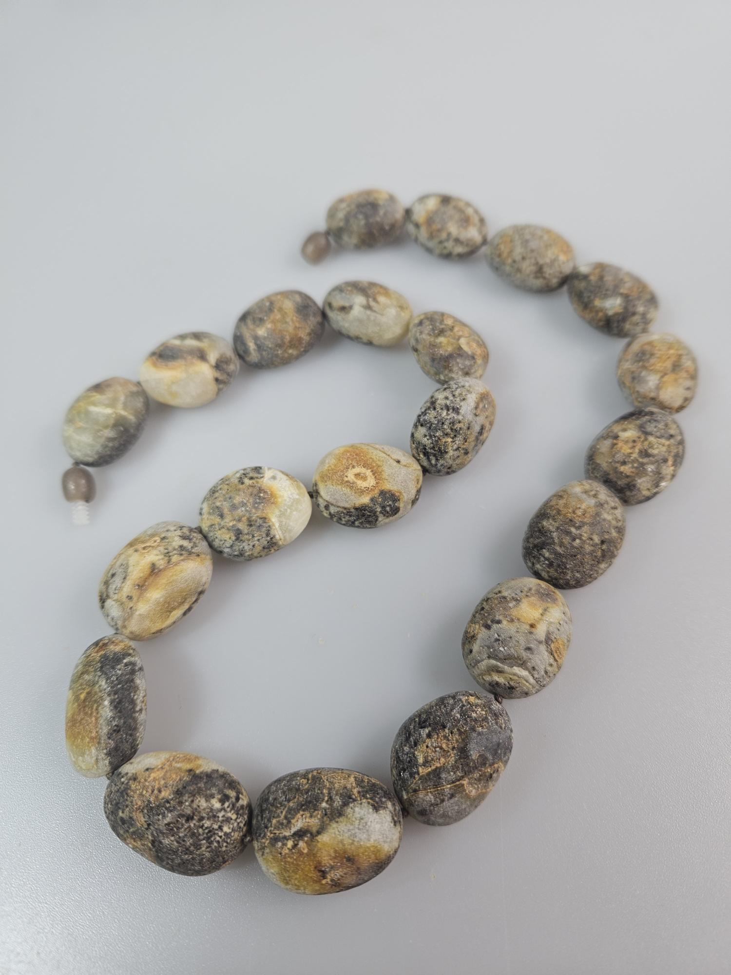 Masyvūs gintariniai karoliai Raw Amber necklace