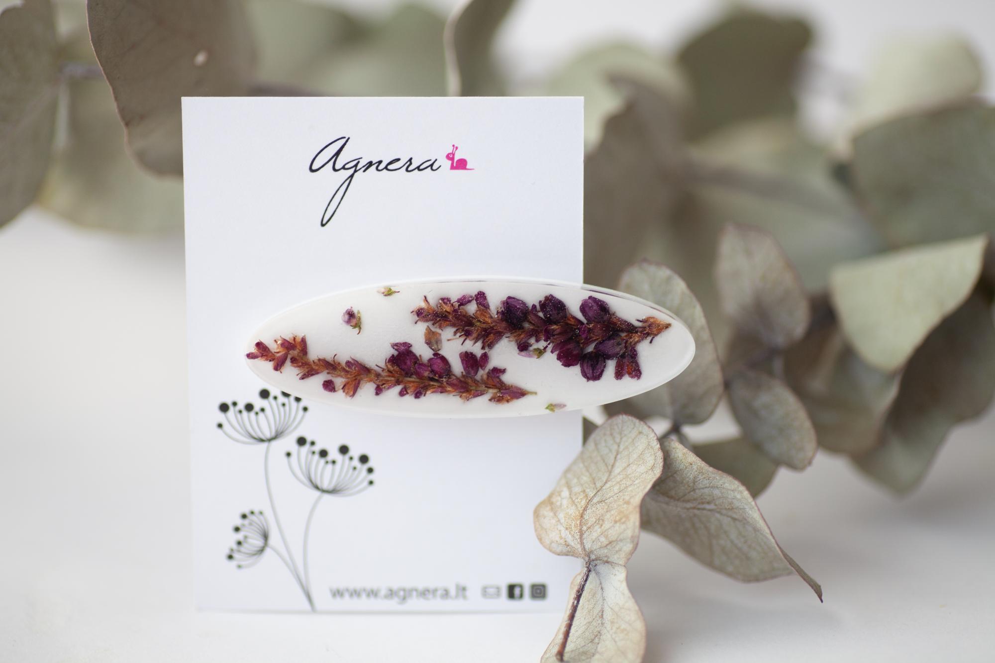 Plaukų segtukas „Rožinės gėlės“