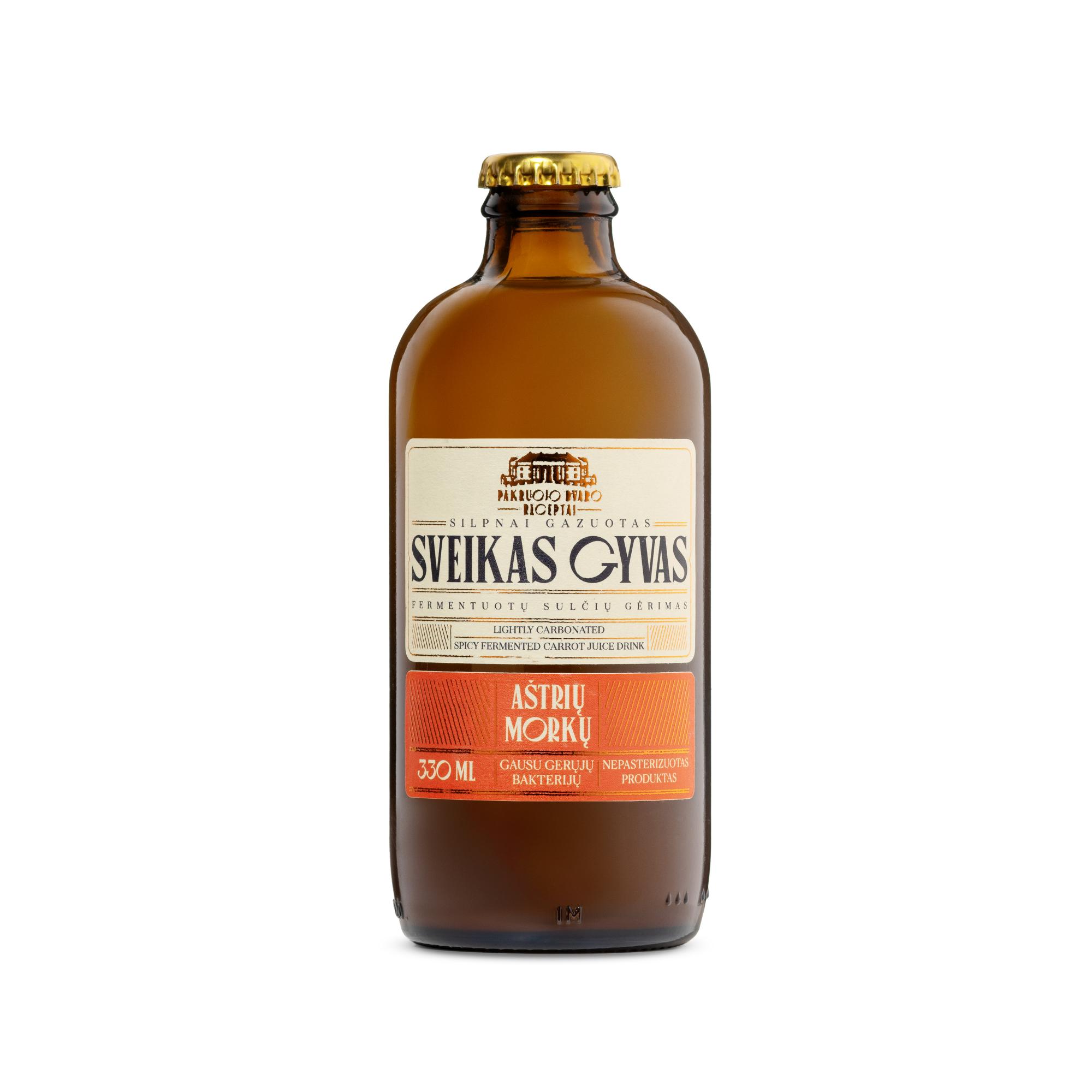 Fermentuotas aštrių morkų gėrimas „Sveikas gyvas”