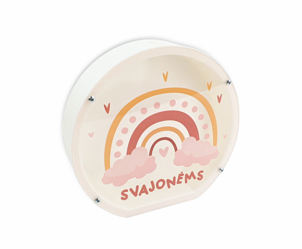 3D Taupyklė Apvali vaivorykštė „Svajonėms“