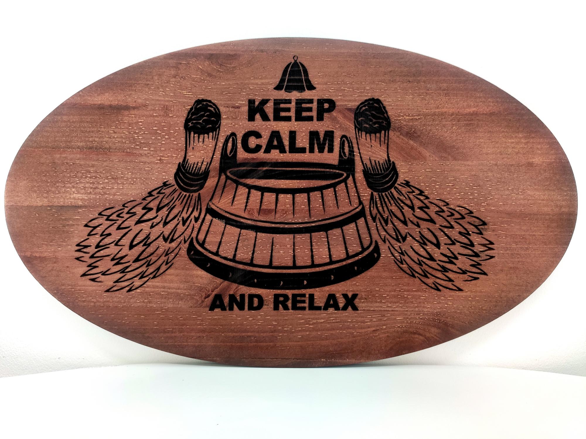 Pirties lentelė KEEP CALM AND RELAX