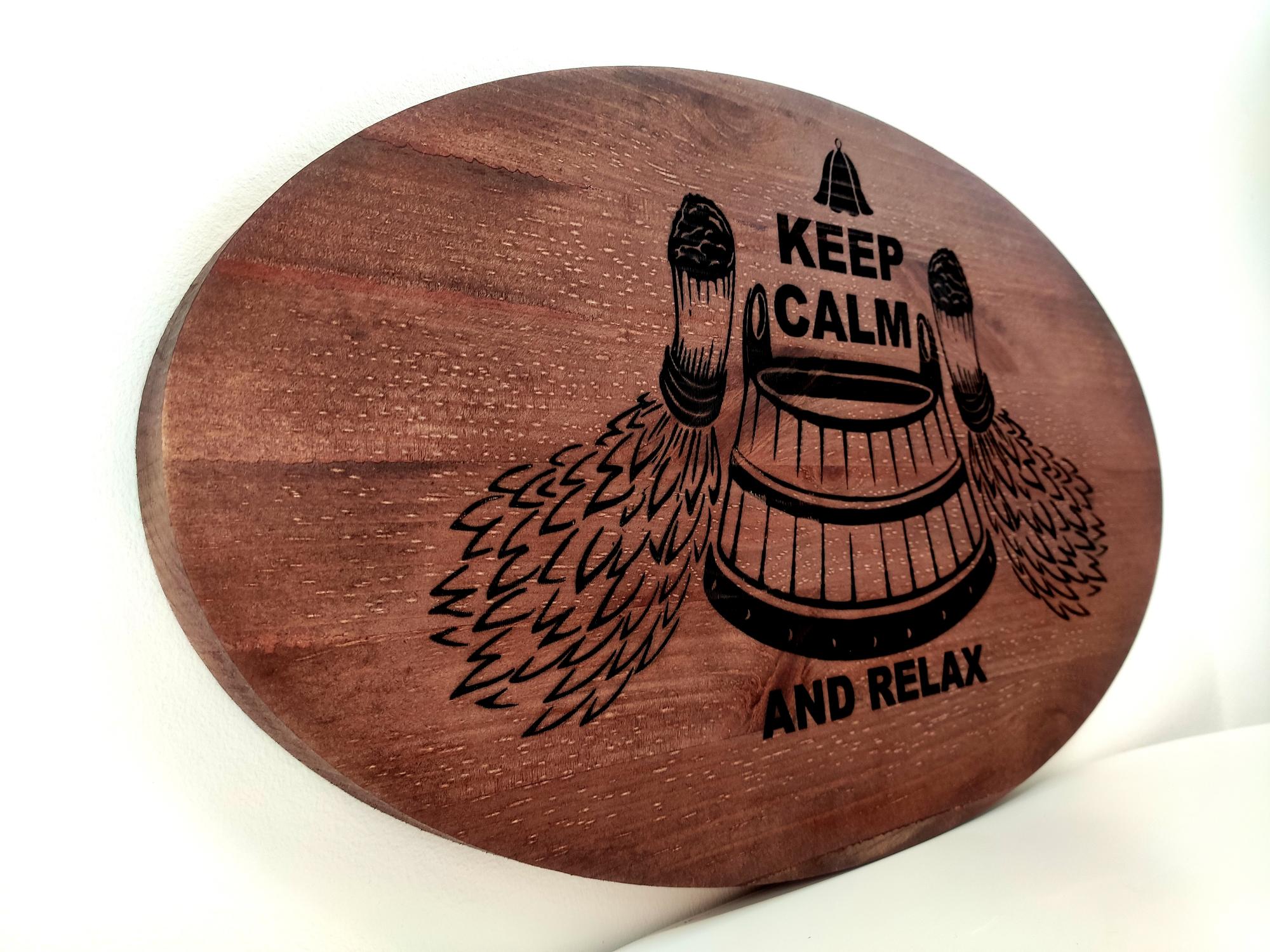 Pirties lentelė KEEP CALM AND RELAX