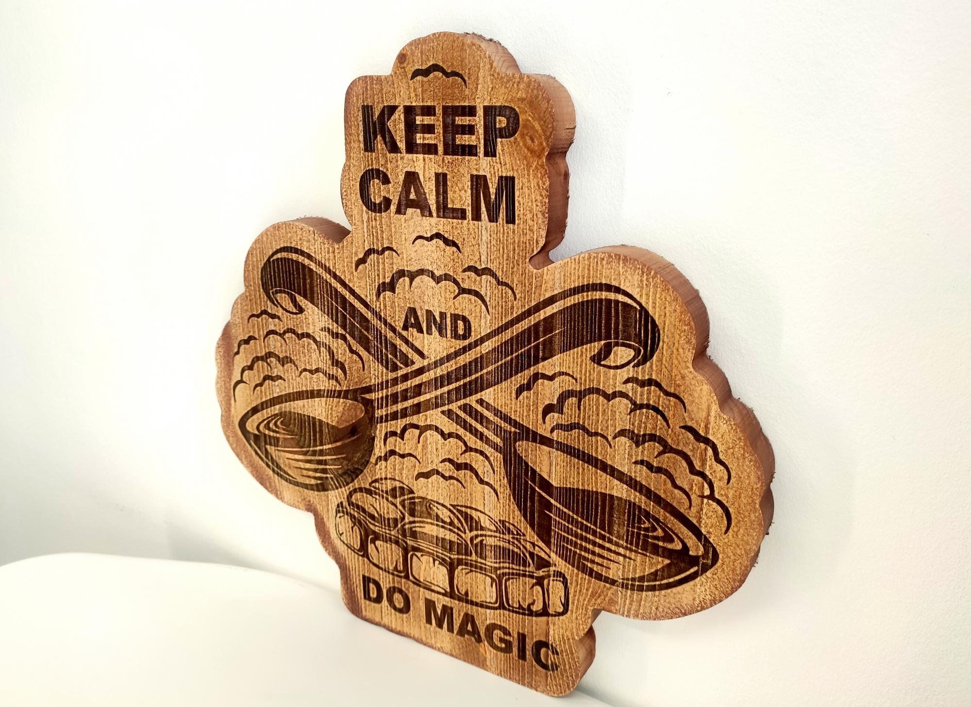 Pirties lentelė KEEP CALM AND DO MAGIC