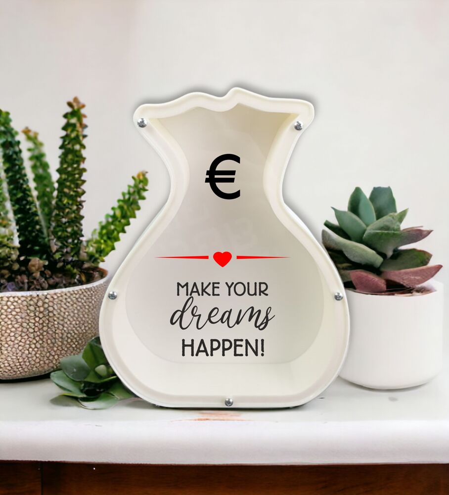 3D Taupyklė maišas „Make your dreams happen“