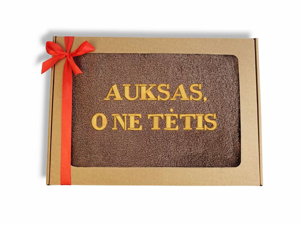 Siuvinėtas rankšluostis „Auksas, o ne tėtis“