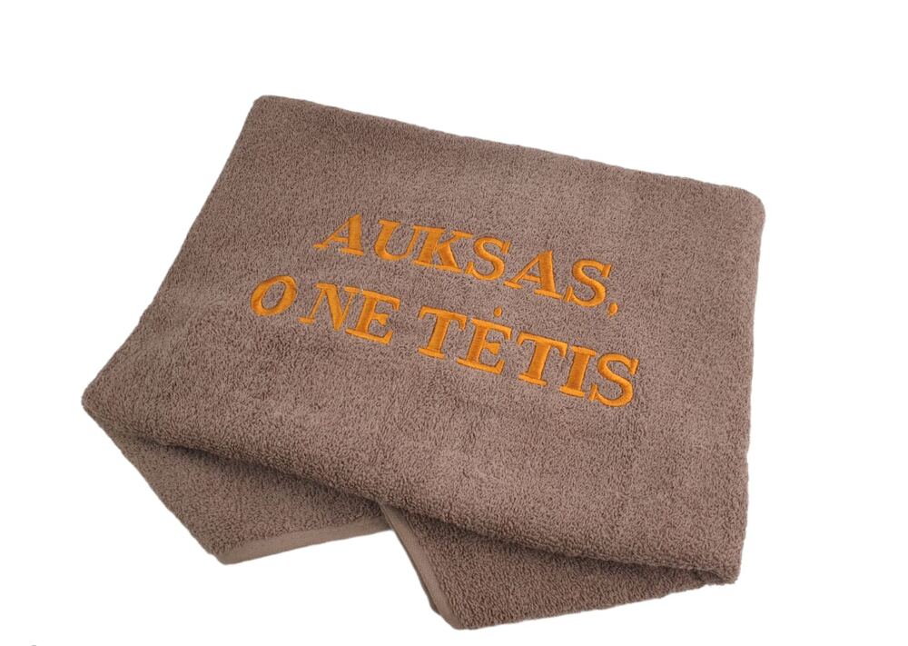 Siuvinėtas rankšluostis „Auksas, o ne tėtis“