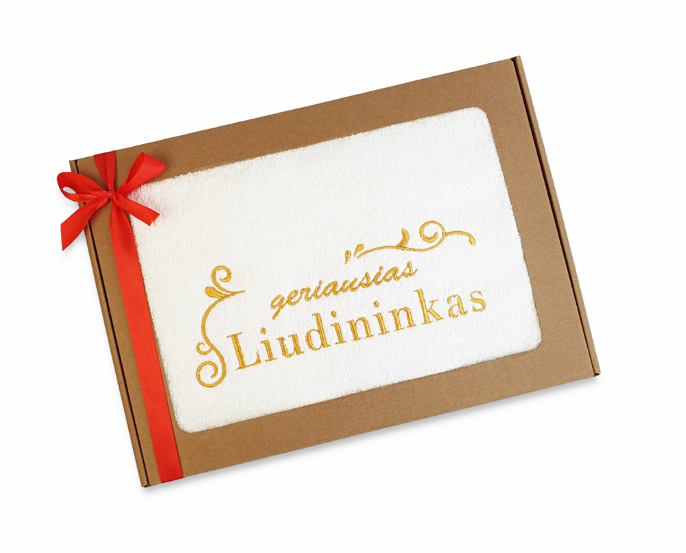 Siuvinėtas rankšluostis „Geriausias liudininkas“