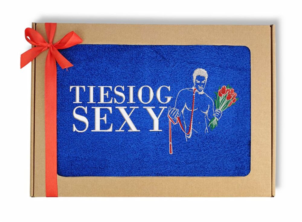 Siuvinėtas rankšluostis „Tiesiog sexy“
