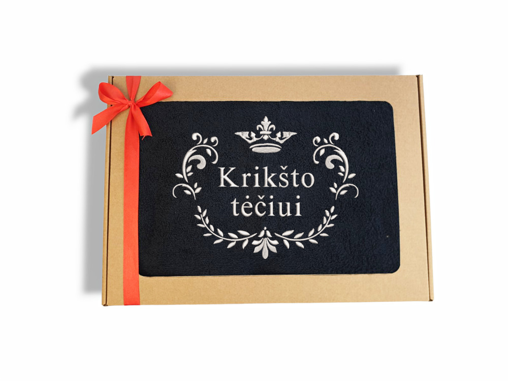 Siuvinėtas rankšluostis „Krikšto tėčiui“