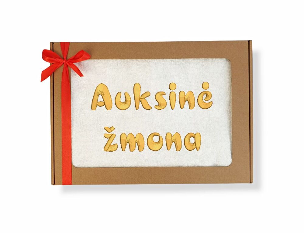 Siuvinėtas rankšluostis „Auksinė žmona“