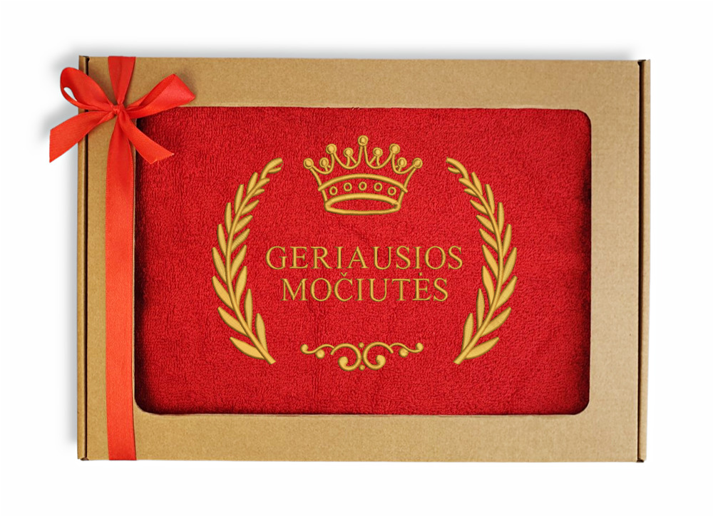 Siuvinėtas rankšluostis „Geriausios močiutės“