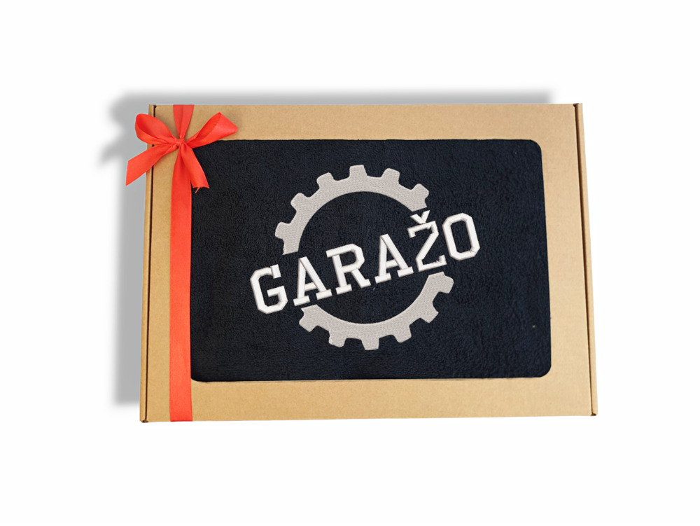 Siuvinėtas rankšluostis „Garažo“