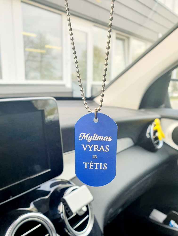 Automobilio pakabukas „Mylimas Vyras ir Tėtis"