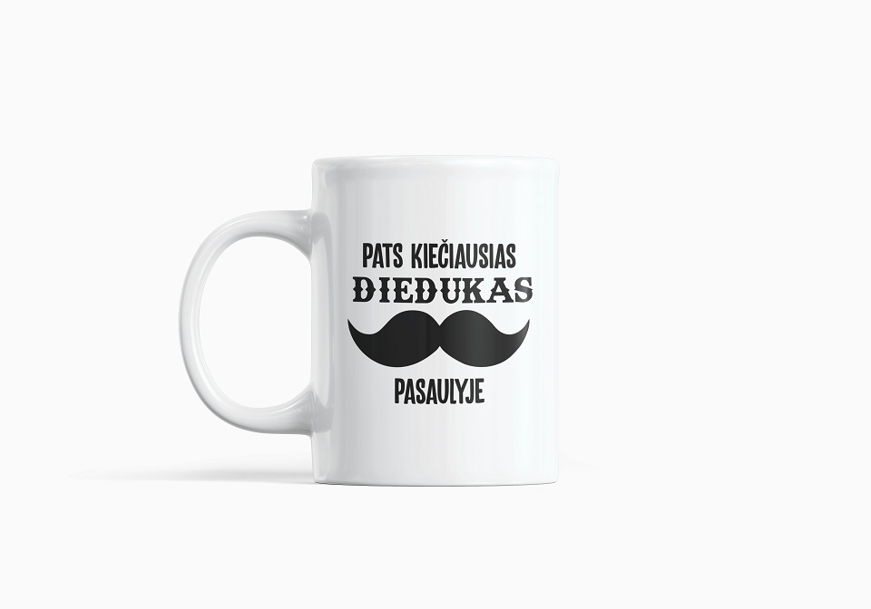 Standartinis puodelis „Pats kiečiausias diedukas“