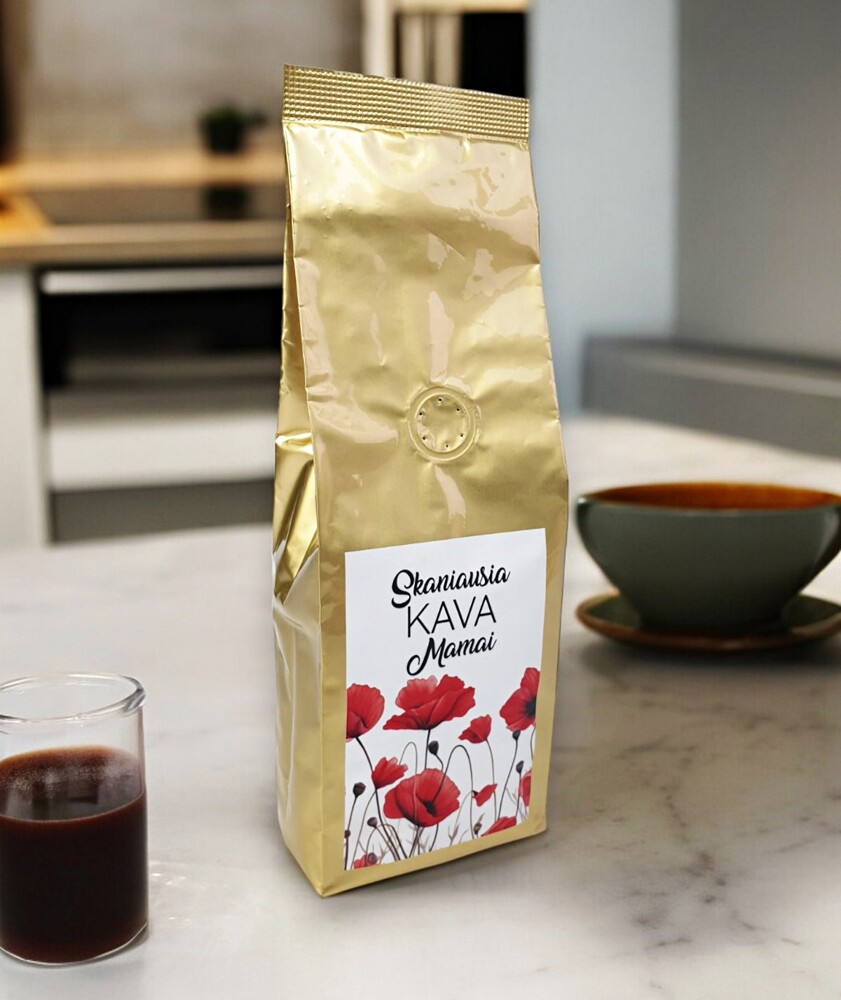 Braziliška kava „Skaniausia kava Mamai“