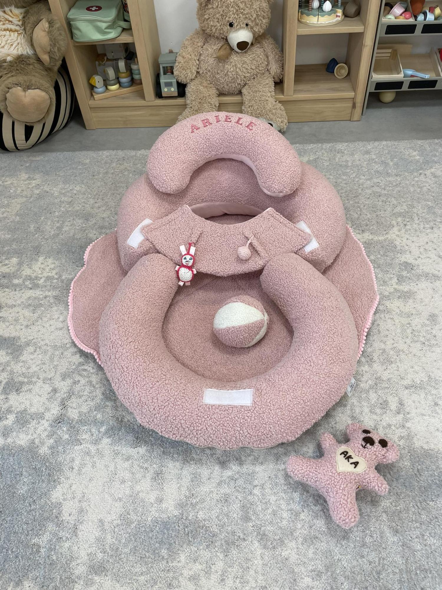 SĖDINUKAS Komfortas ,,TEDDY PINK ,,