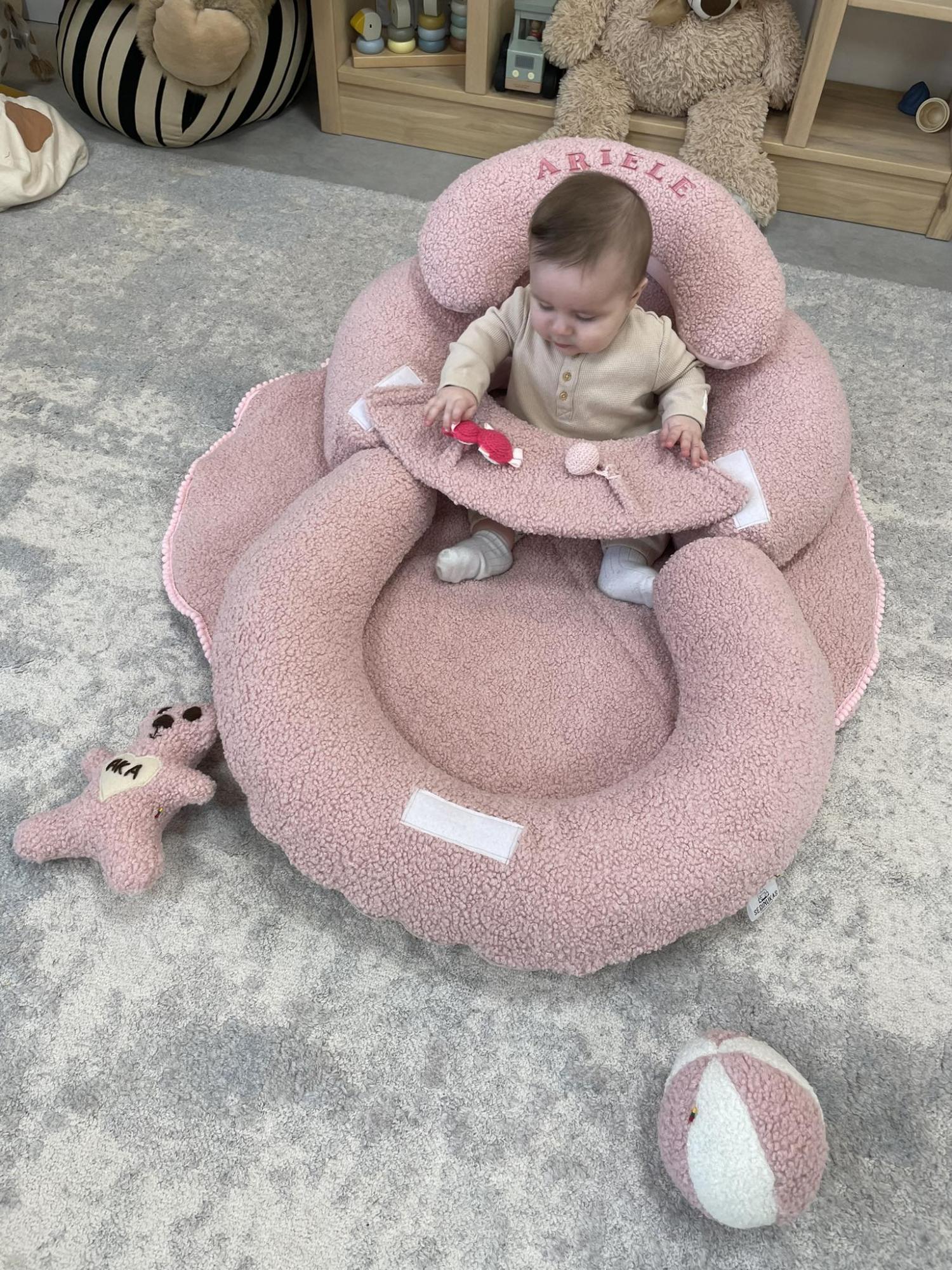 SĖDINUKAS Komfortas ,,TEDDY PINK ,,