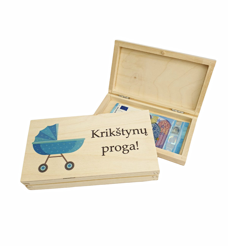 Pinigų dėžutė „Krikštynų proga“