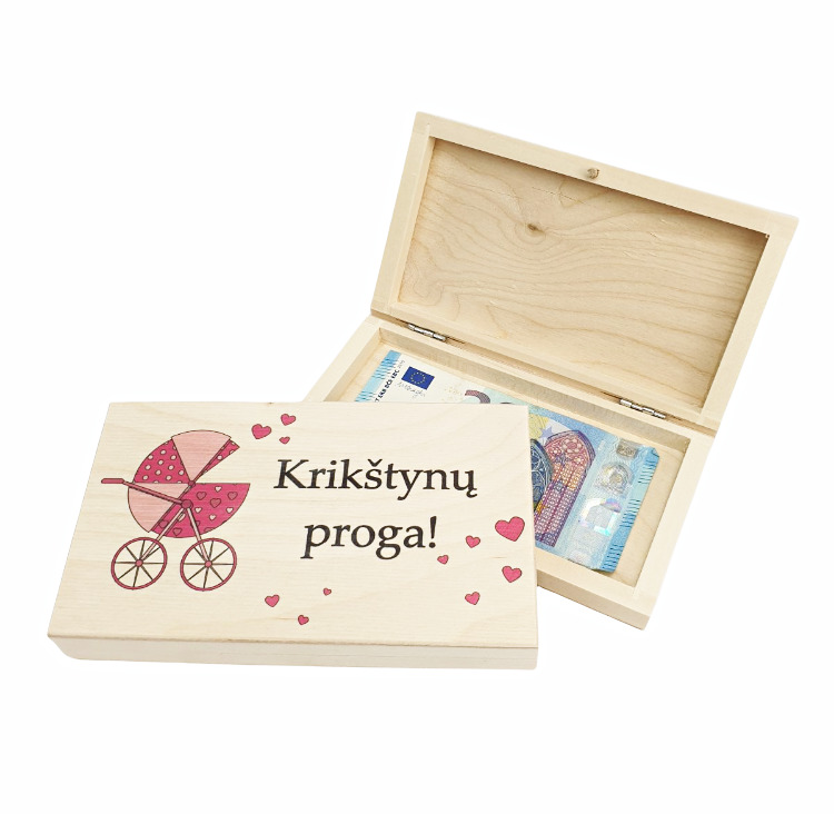 Pinigų dėžutė „Krikštynų proga“