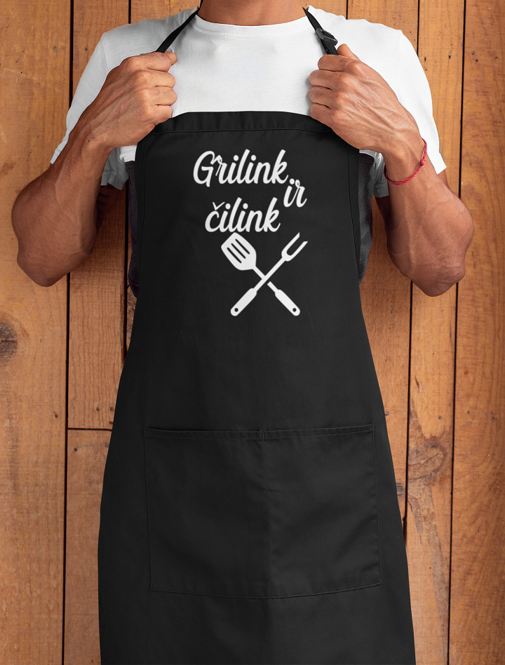 Prijuostė „Grilink ir čilink“