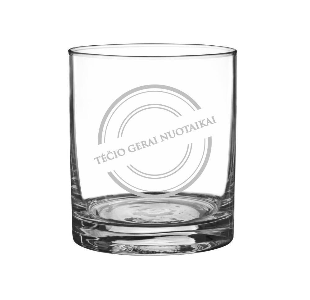 Stiklinė taurė „Tėčio gerai nuotaikai“ (300ml)