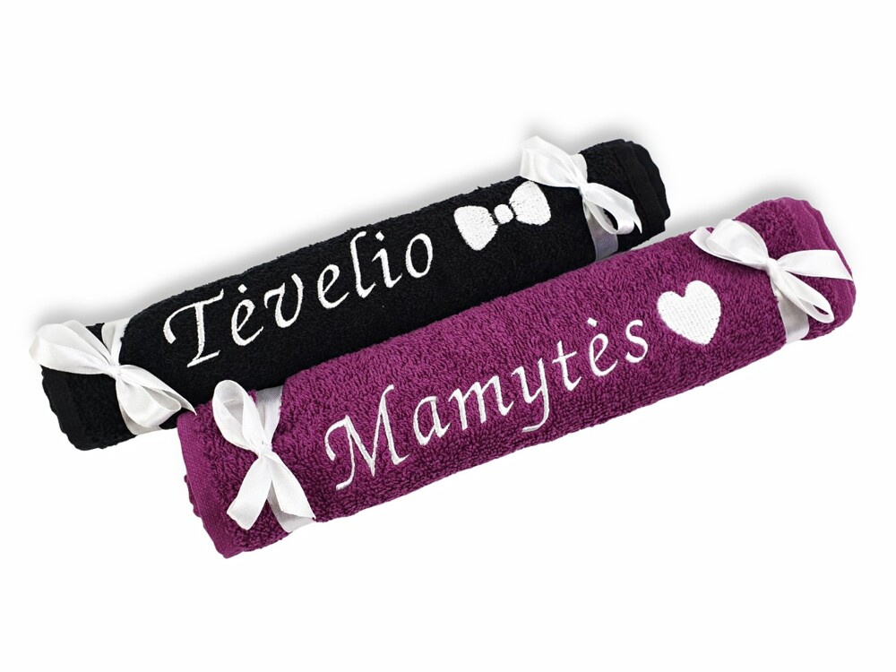 Siuvinėti rankšluostėliai „Mamytės ir Tėvelio“ (30x50)