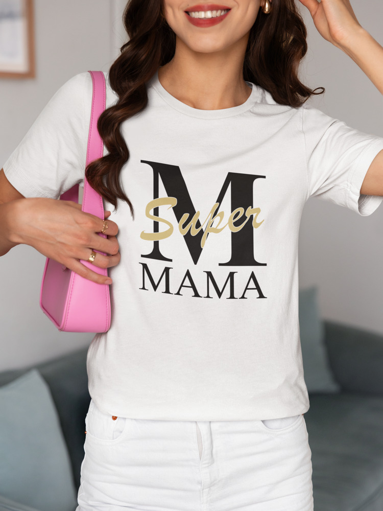 Moteriški marškinėliai „Super Mama“