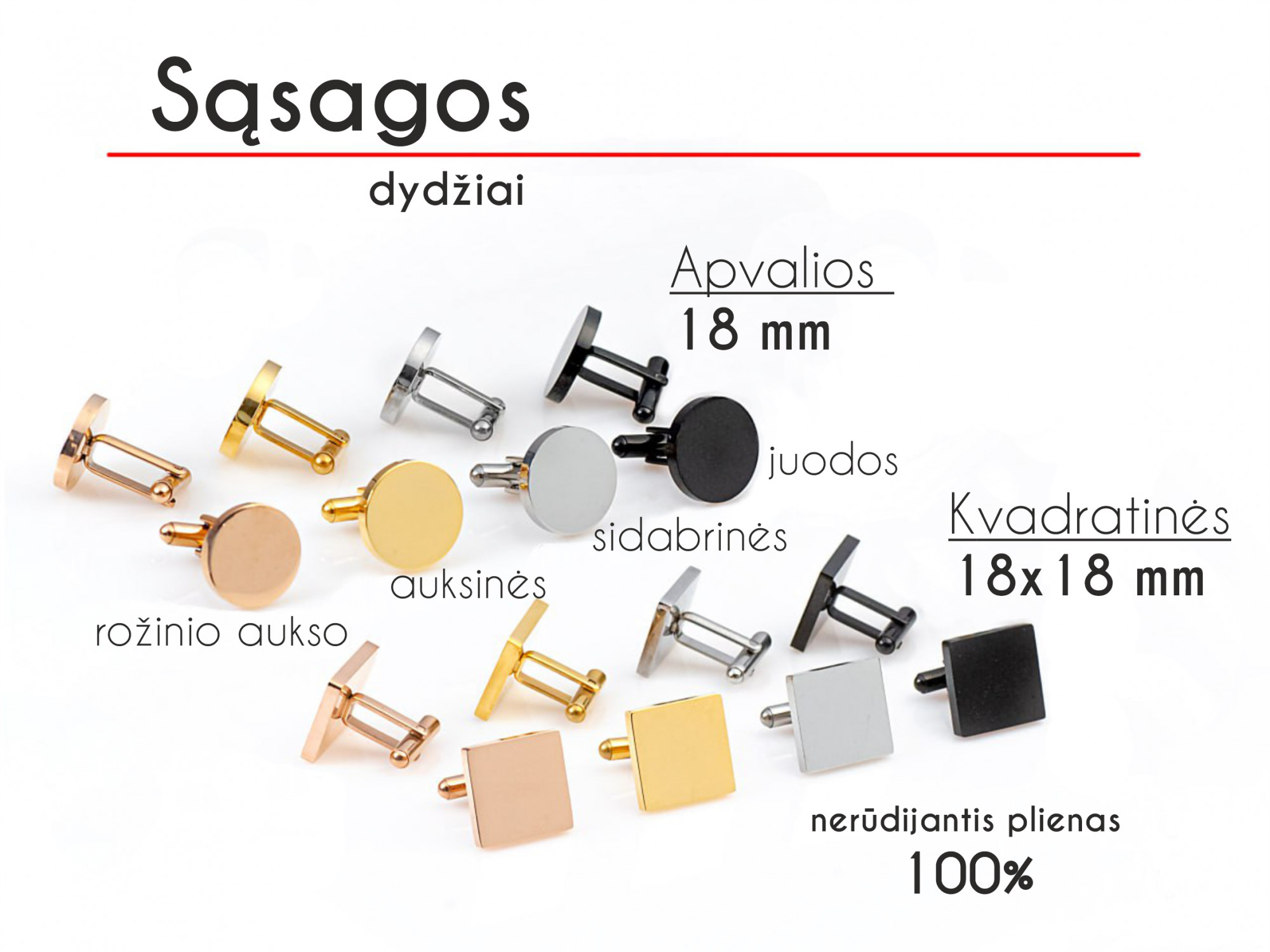 Sąsagos su įmonės logotipu