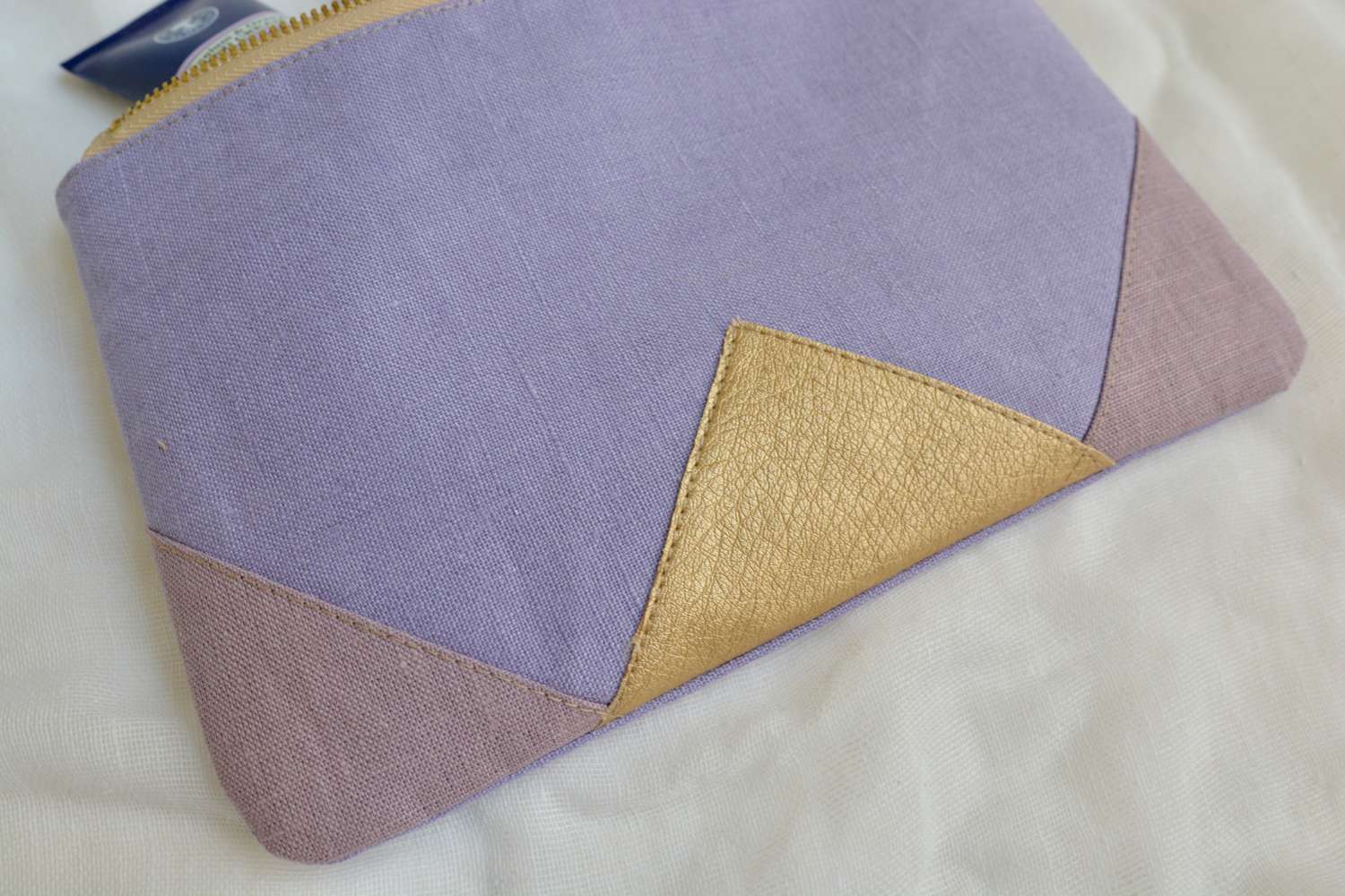 Violetinė Lininė kosmetinė - delninė
