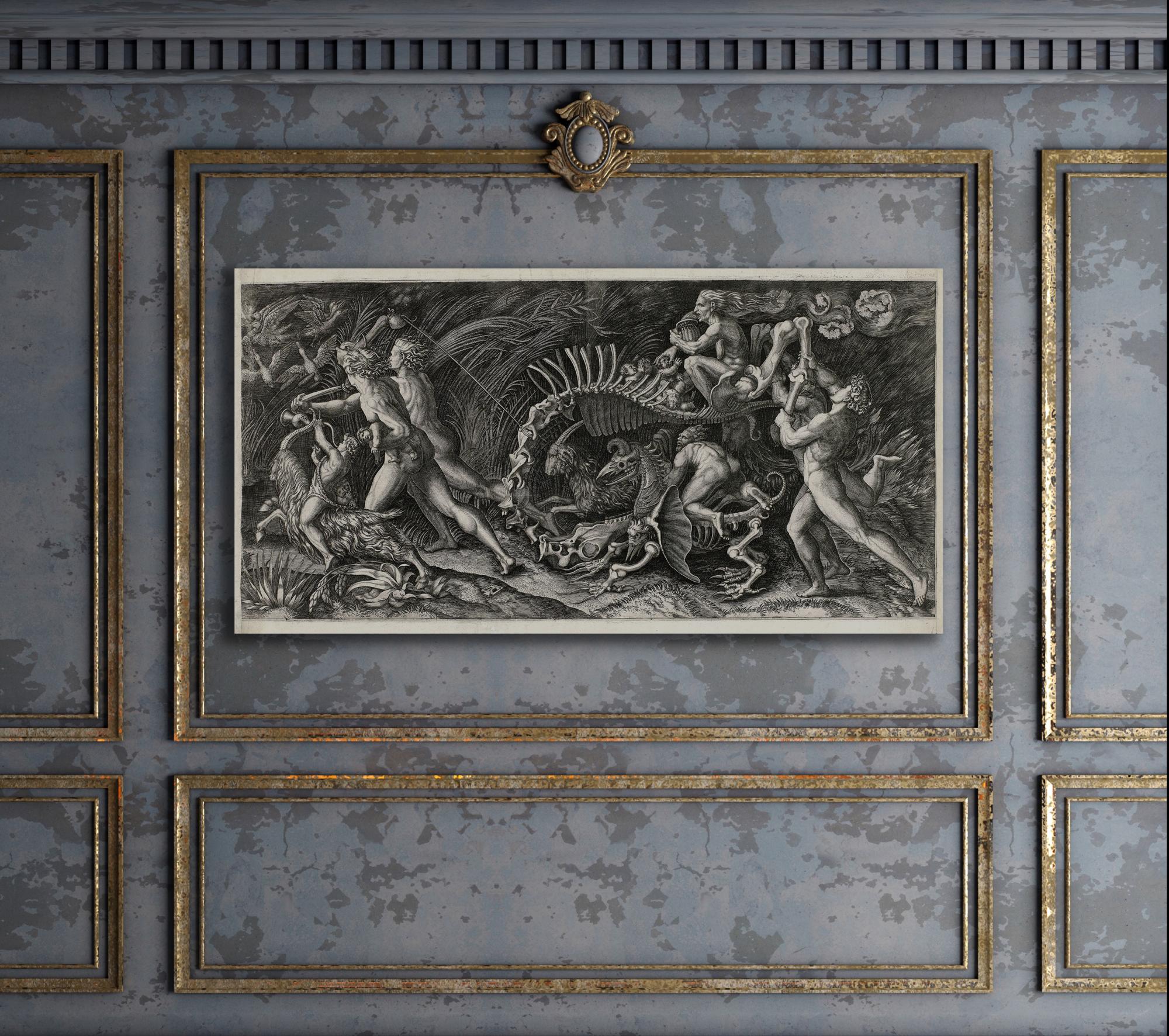 Reprodukcija „Griaučiai“, Agostino Veneziano, (1520)