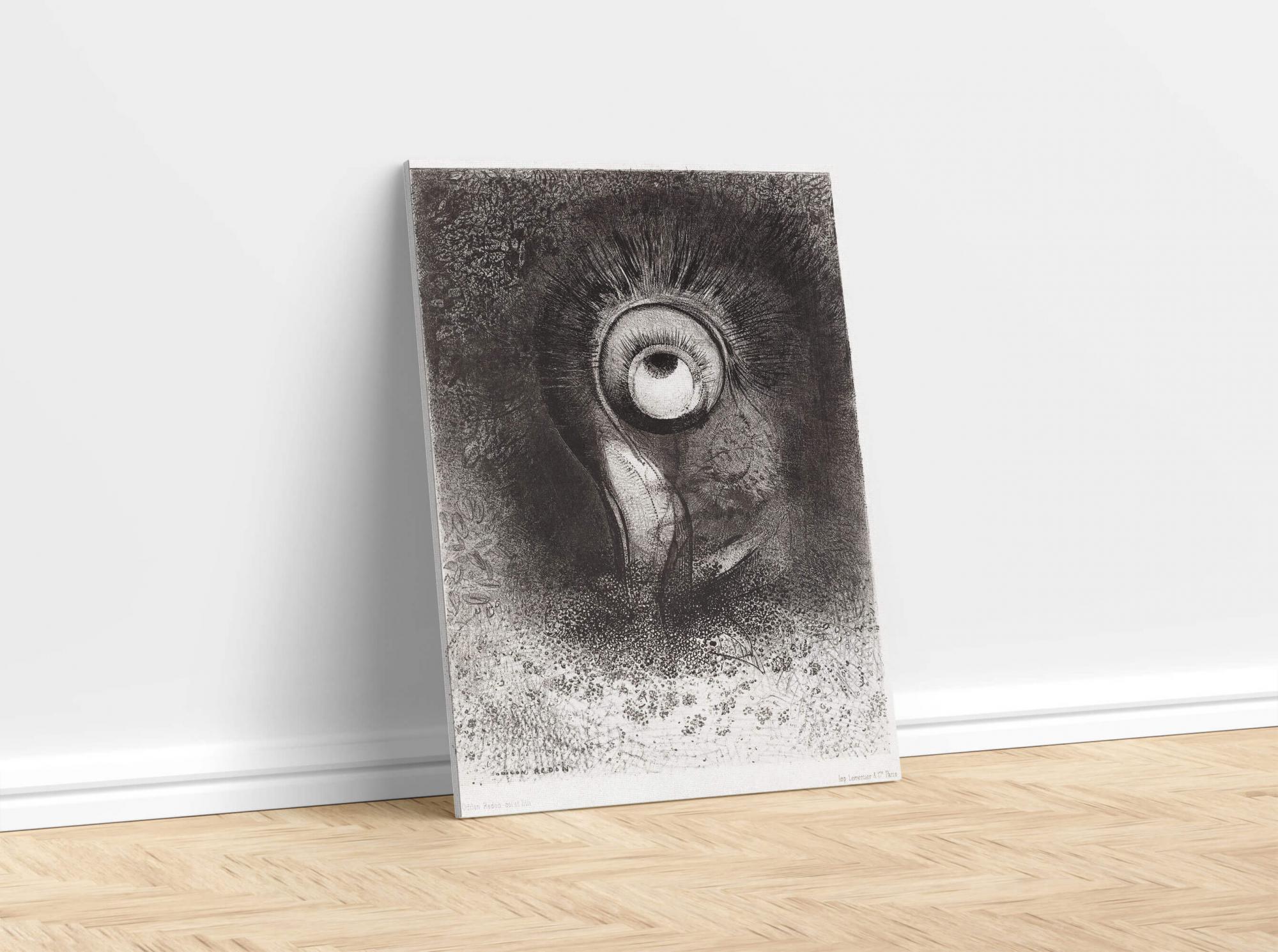Reprodukcija „Gėlės vizija“, Odilon Redon, (1883)