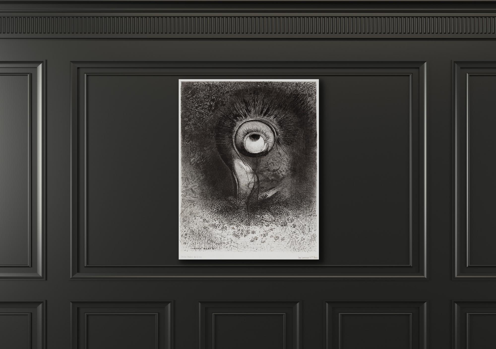 Reprodukcija „Gėlės vizija“, Odilon Redon, (1883)