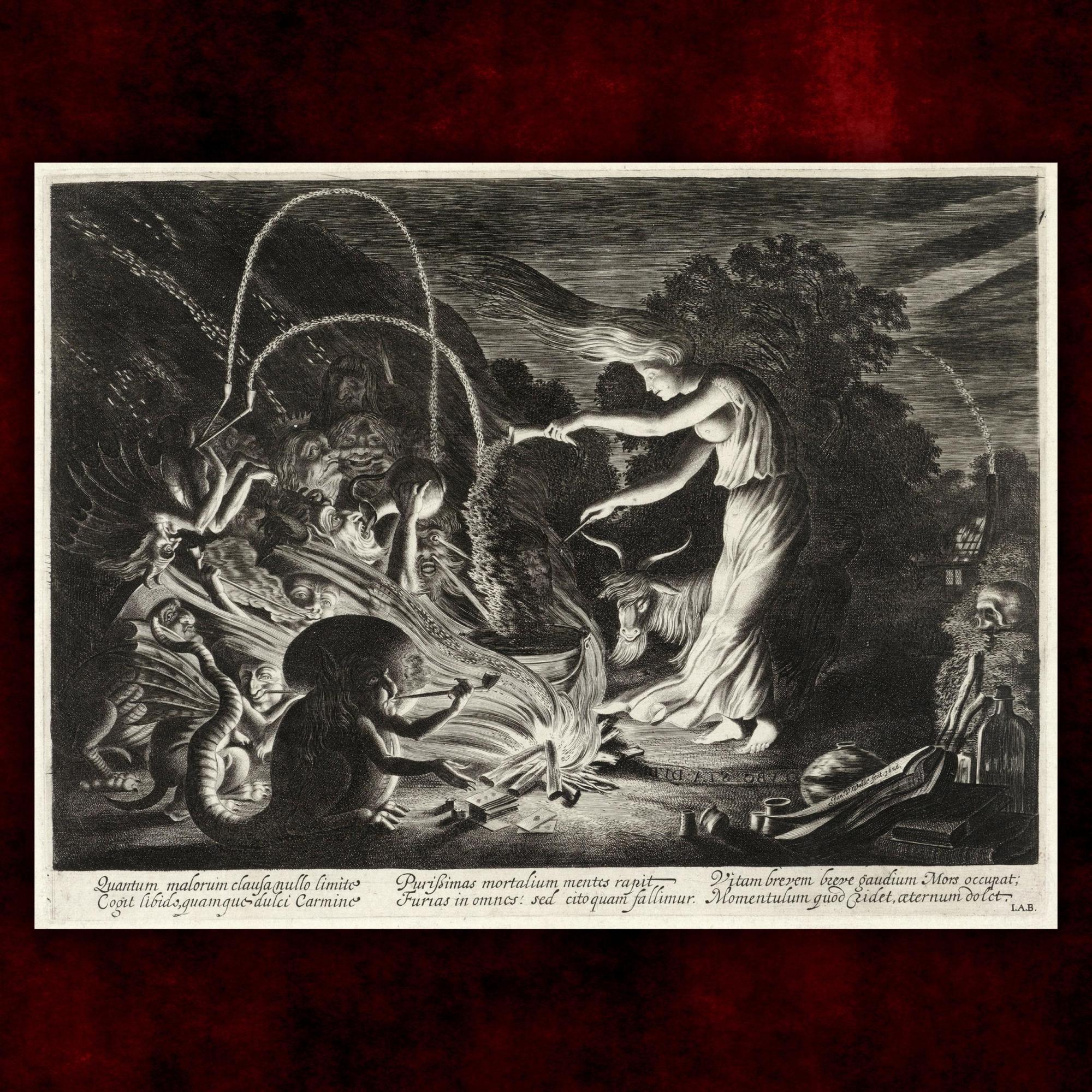 Reprodukcija „Burtininkė“, Jan van de Velde, (1626)