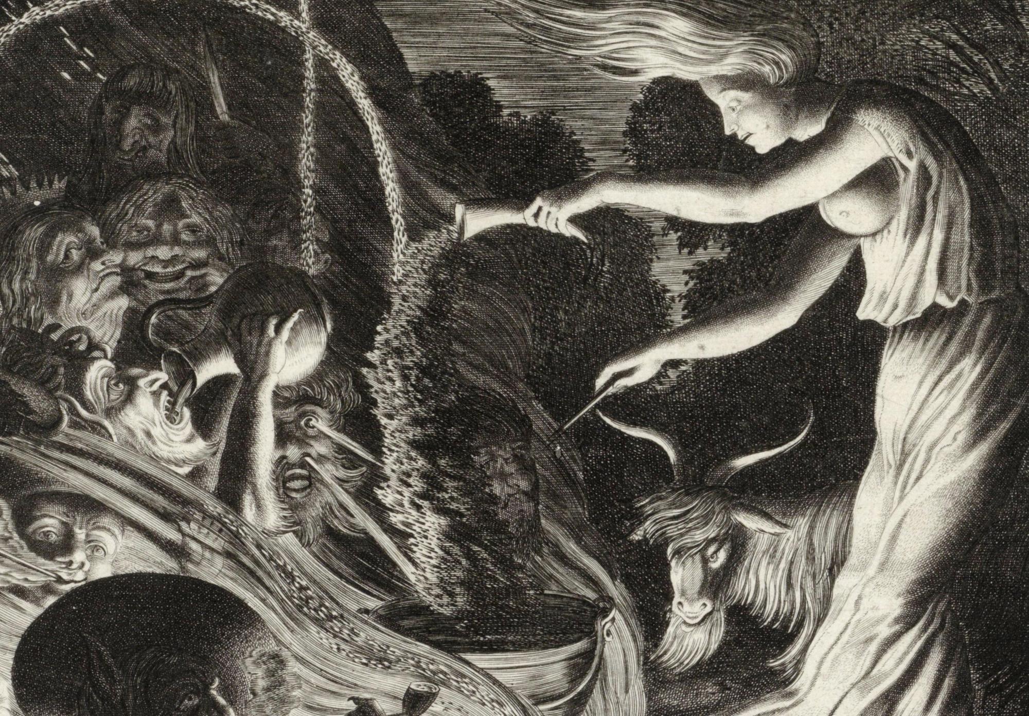Reprodukcija „Burtininkė“, Jan van de Velde, (1626)