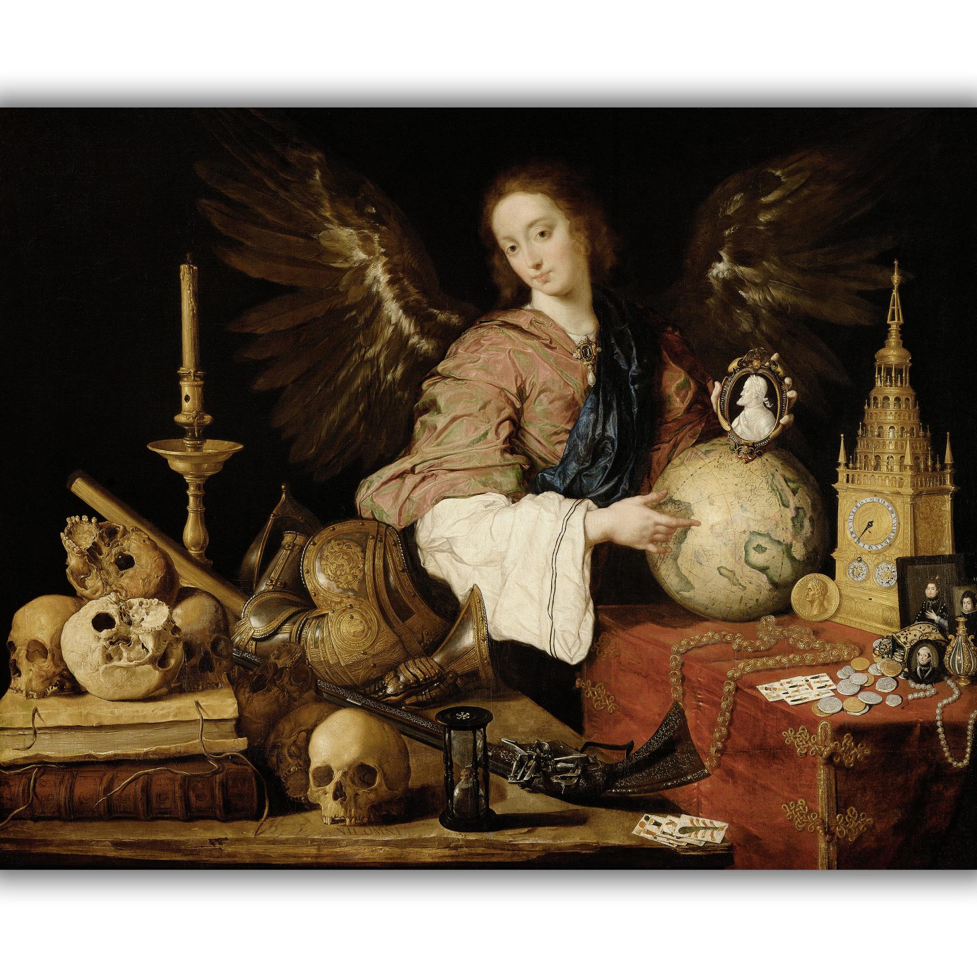 Reprodukcija „Tuštybės alegorija“, Antonio de Pereda, (1636)