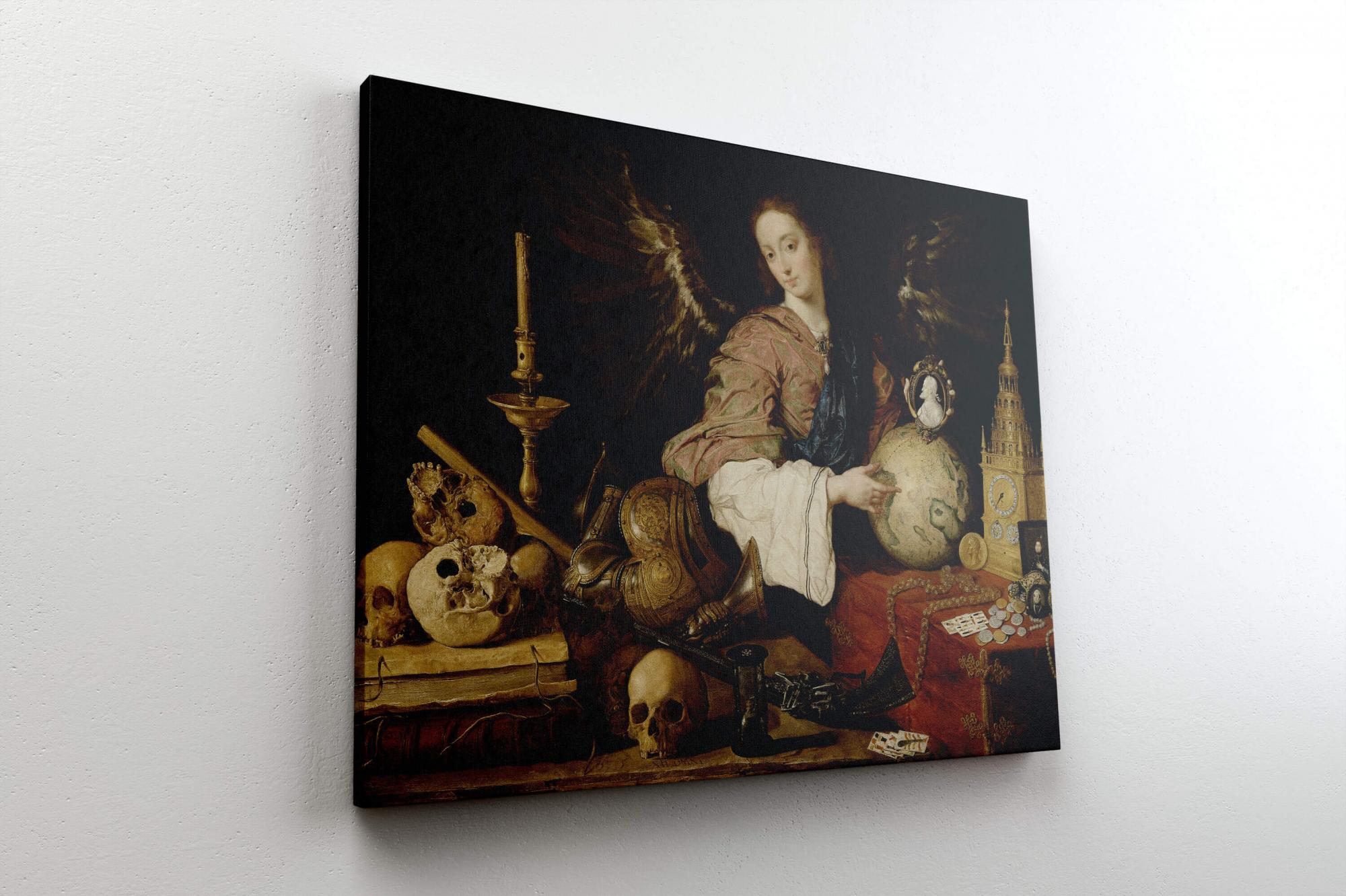 Reprodukcija „Tuštybės alegorija“, Antonio de Pereda, (1636)