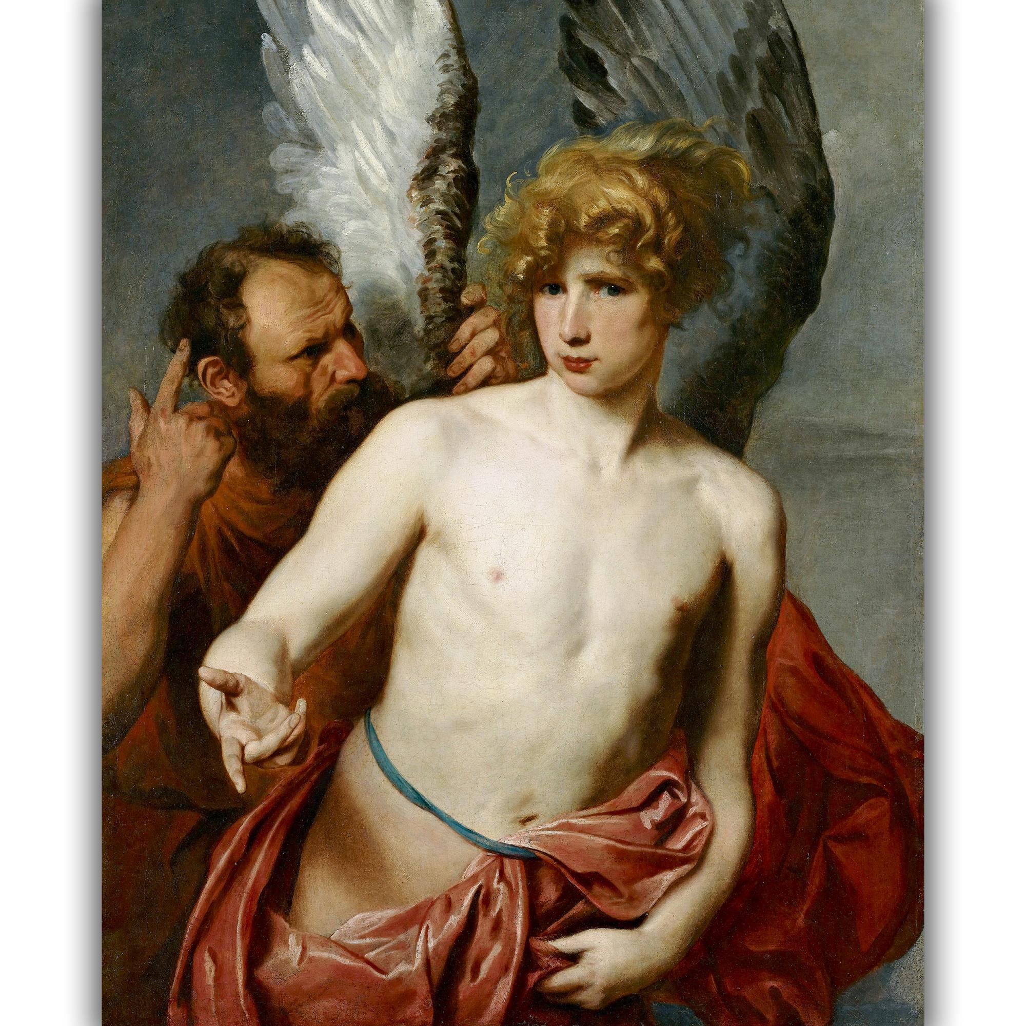 Reprodukcija „Dedalas ir Ikaras“, Anthony van Dyck, (1625)