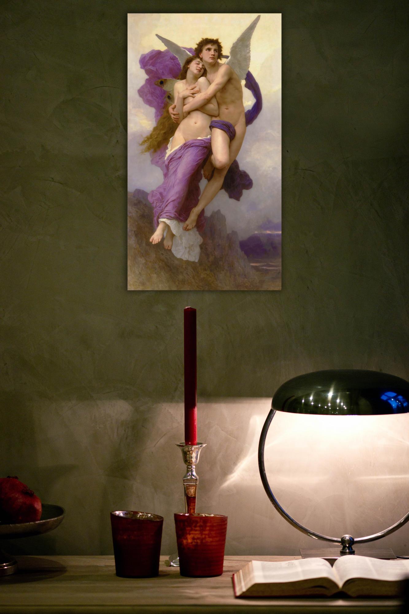 Reprodukcija „Psichės pagrobimas“, William Adolphe Bouguereau, (1895)